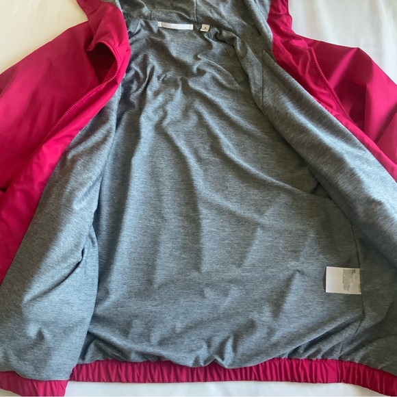 UNIQLO Pink and Gray Women’s Windbreaker Jacket with Hood - Picture 5 of 6